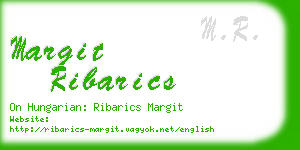 margit ribarics business card